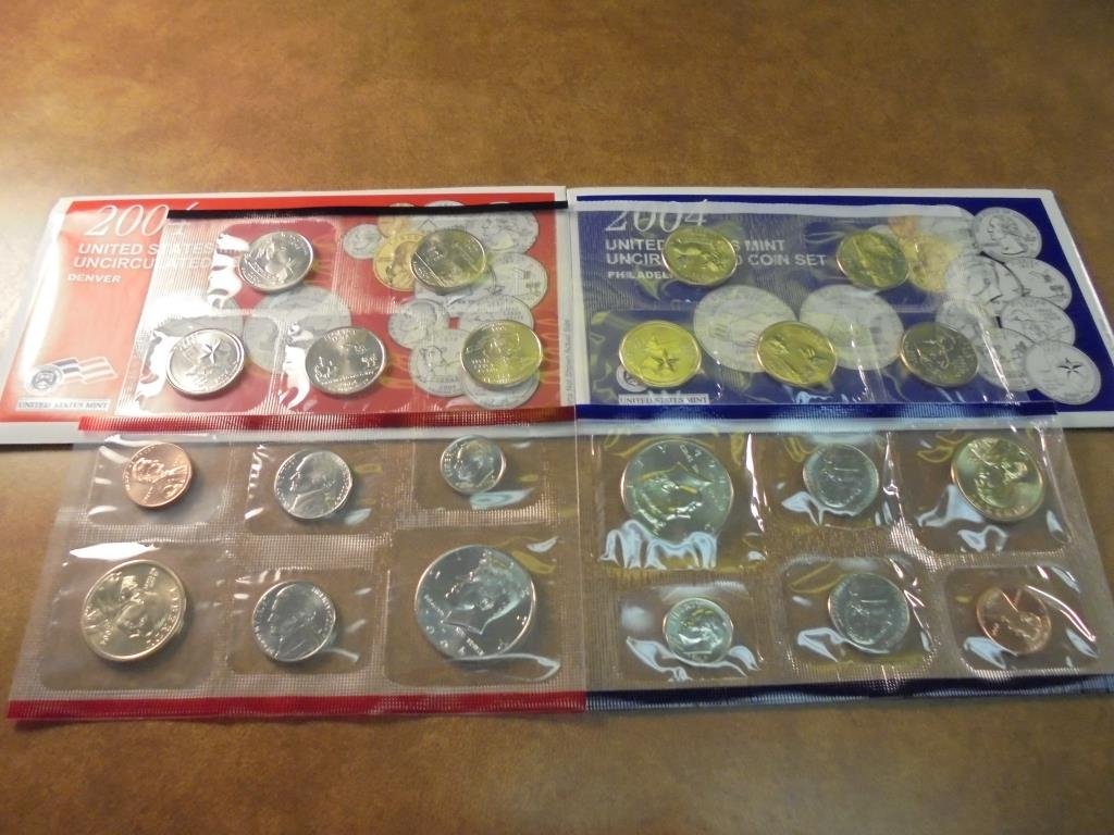 2004 US MINT SET (UNC) P/D (WITH ENVELOPE) (1 of 2)