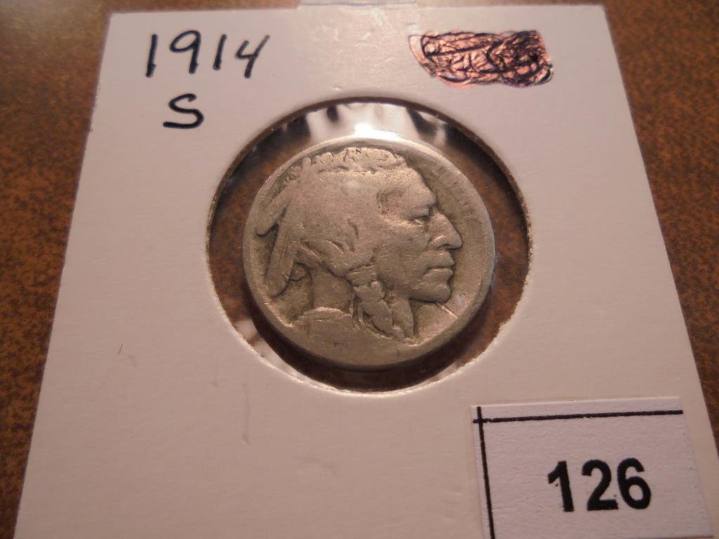 1914-S BUFFALO NICKEL BETTER DATE (1 of 2)