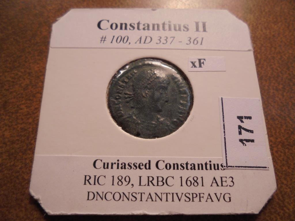 337-361 A.D. CONSTANTIUS II ANCIENT COIN XF (1 of 2)