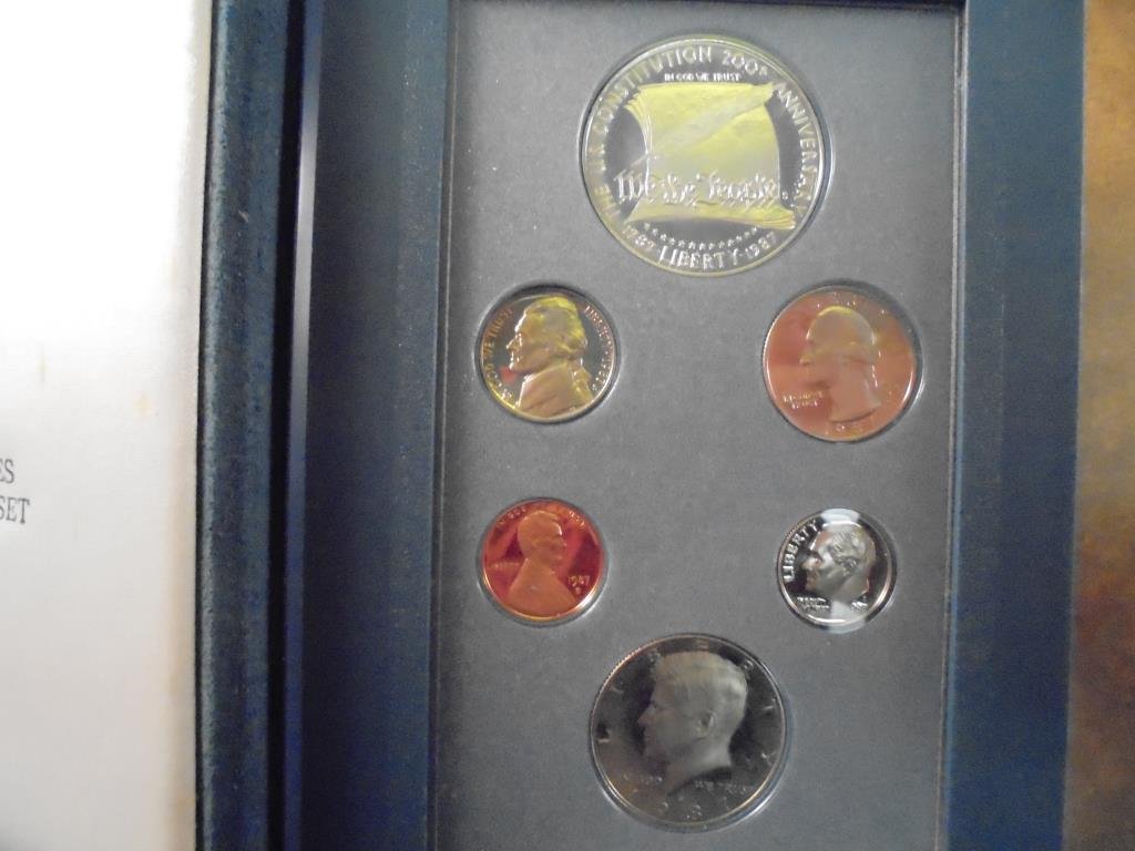 1987 US PRESTIGE PROOF SET US CONSTITUTION ORIGINAL US (1 of 2)