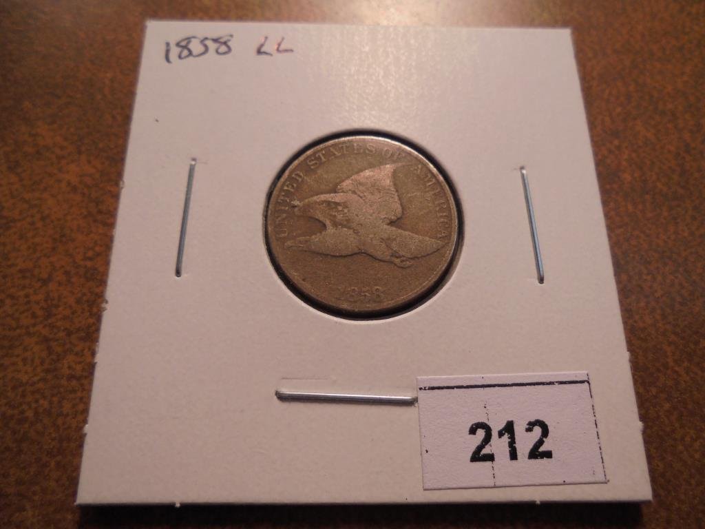 1858 (LARGE LETTER) FLYING EAGLE CENT (1 of 2)
