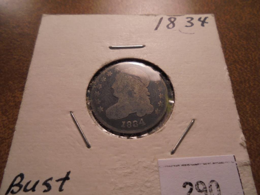 1834 CAPPED BUST DIME (1 of 2)