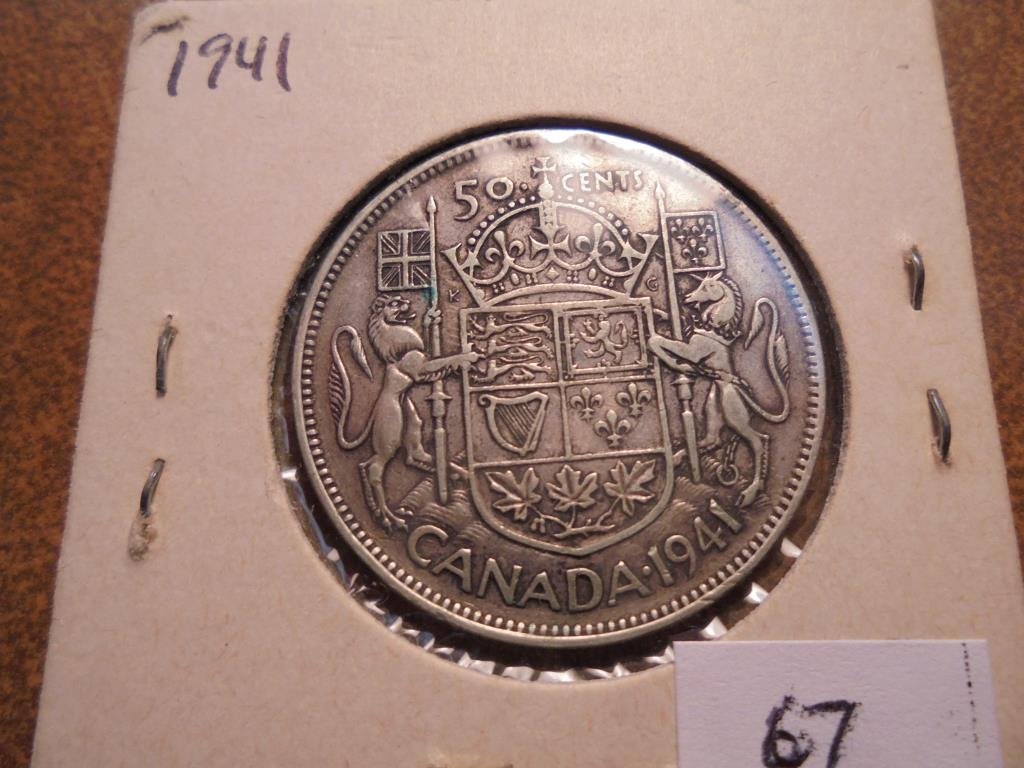 1941 CANADA SILVER 50 CENT (1 of 2)