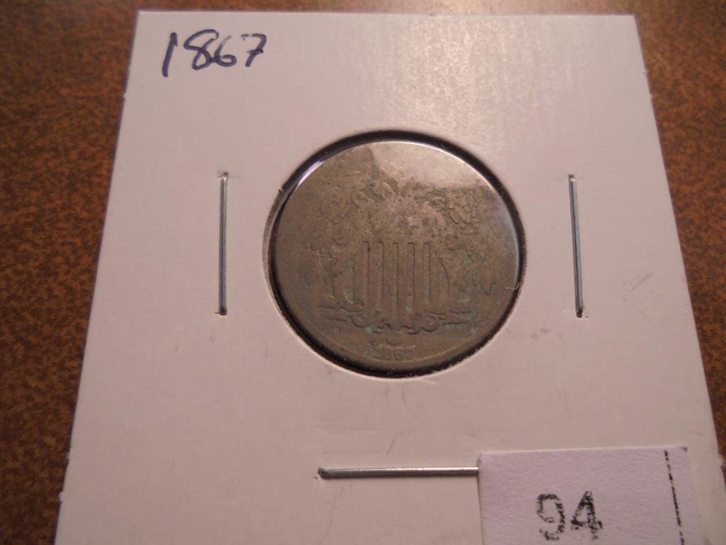 1867 SHIELD NICKEL (1 of 2)