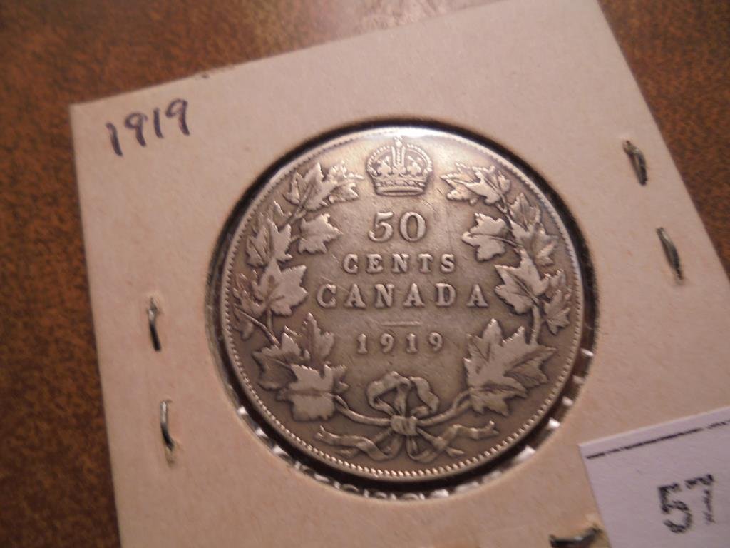 1919 CANADA SILVER 50 CENTS (1 of 2)