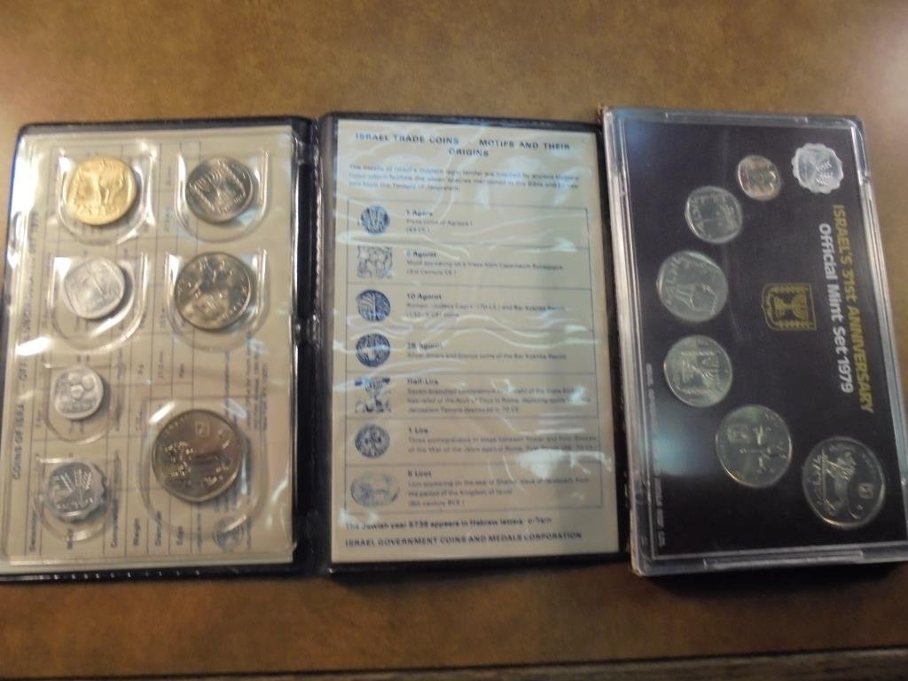 2 DIFFERENT 1979 ISRAEL MINT SETS ORIGINAL MINT (1 of 3)