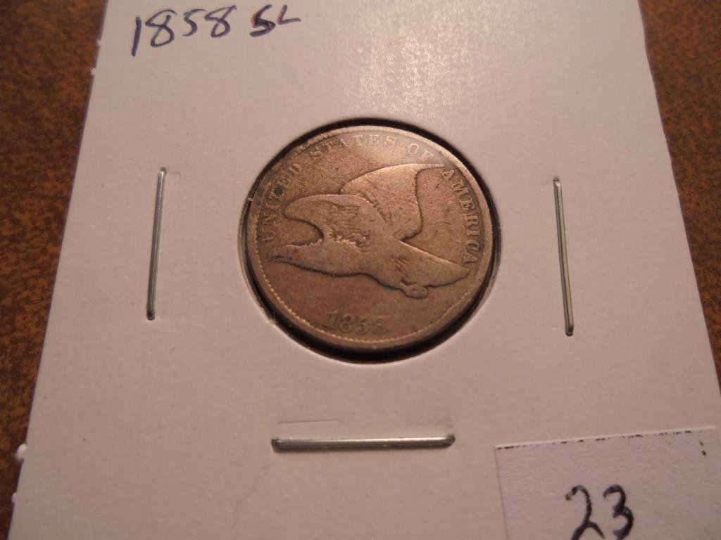 1858 (SMALL LETTER) FLYING EAGLE CENT (1 of 2)