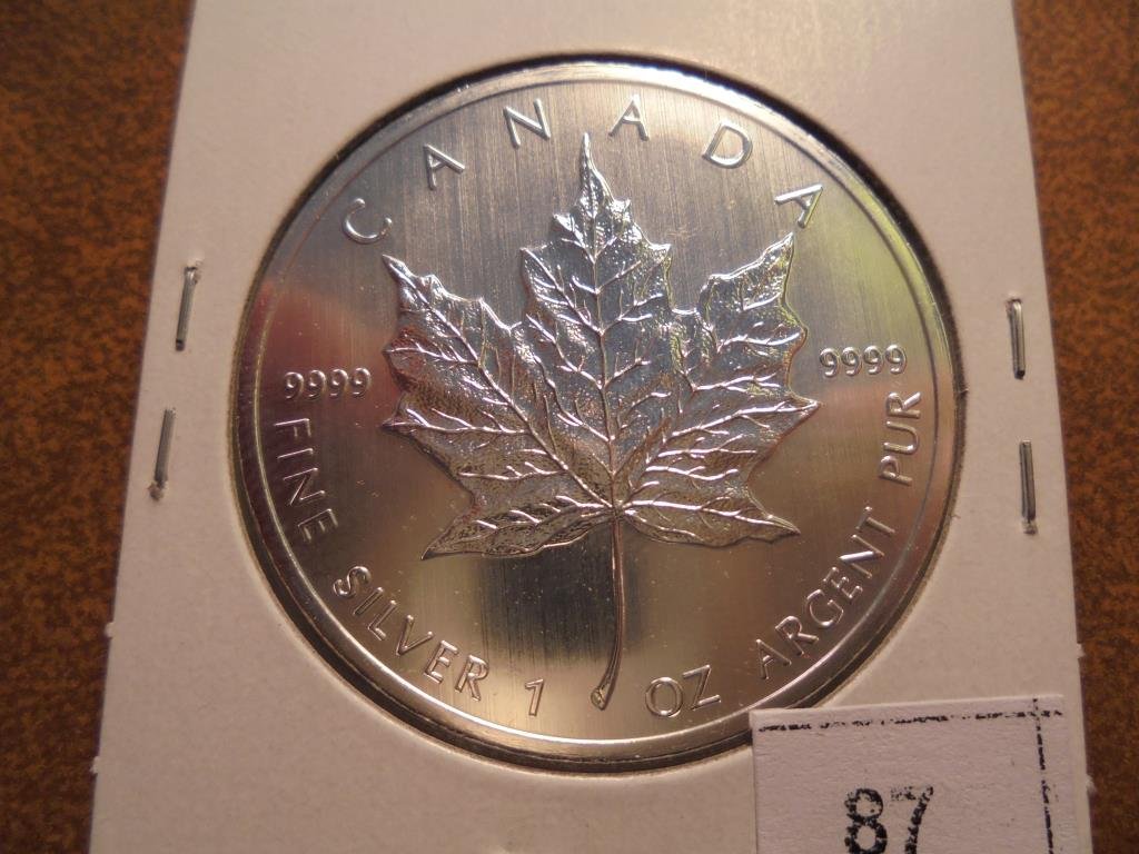 2013 CANADA $5 SILVER MAPLE LEAF (PF LIKE) (1 of 2)
