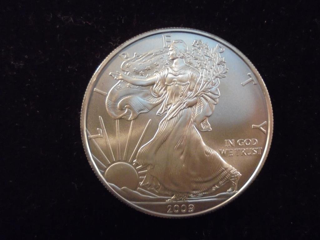 2009 AMERICAN SILVER EAGLE UNC (1 of 2)