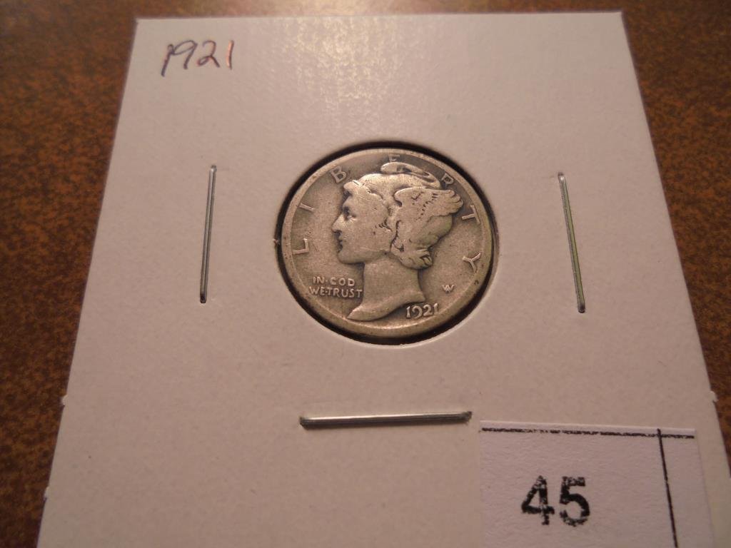 1921 MERCURY DIME KEY DATE (1 of 2)