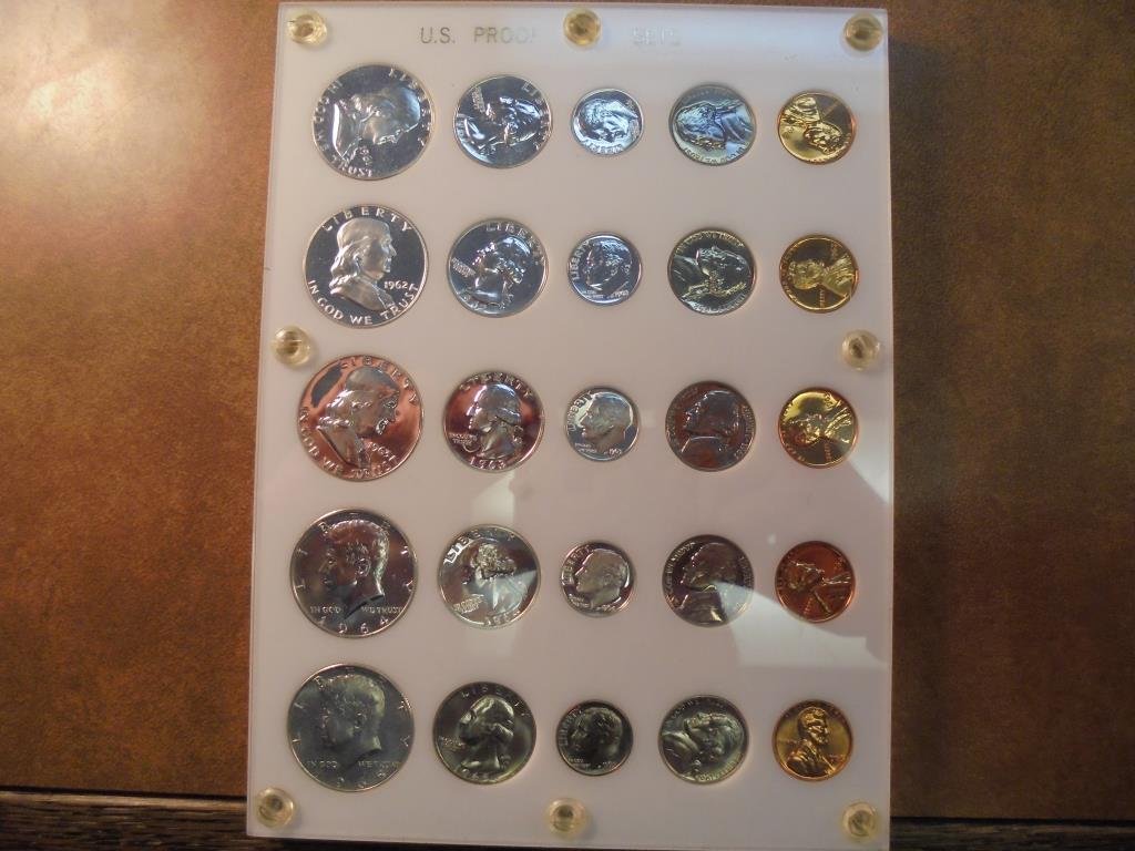 1961-1964 US PROOF SETS & 1965 US SPECIAL MINT SET IN (1 of 2)