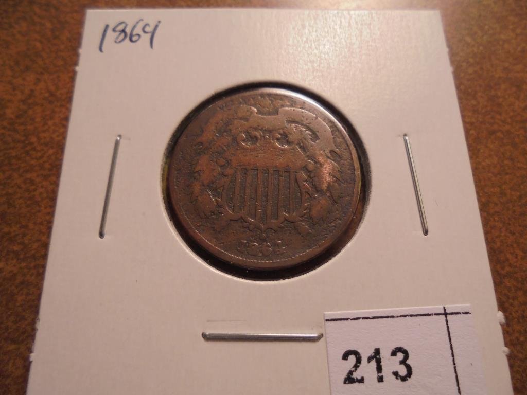 1864 US TWO CENT PIECE (1 of 2)