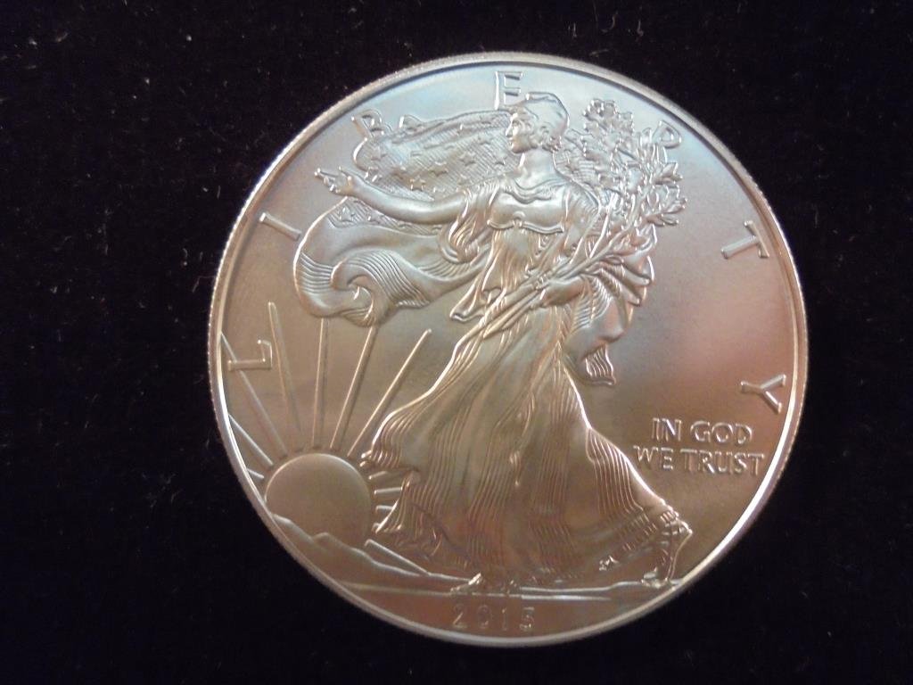 2015 AMERICAN SILVER EAGLE UNC (1 of 2)