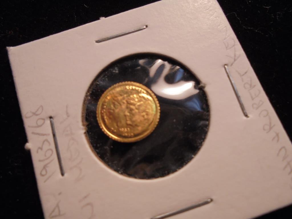 8-10 KT. GOLD JOHN ROBERT KENNEDY MINI MEDAL (1 of 2)