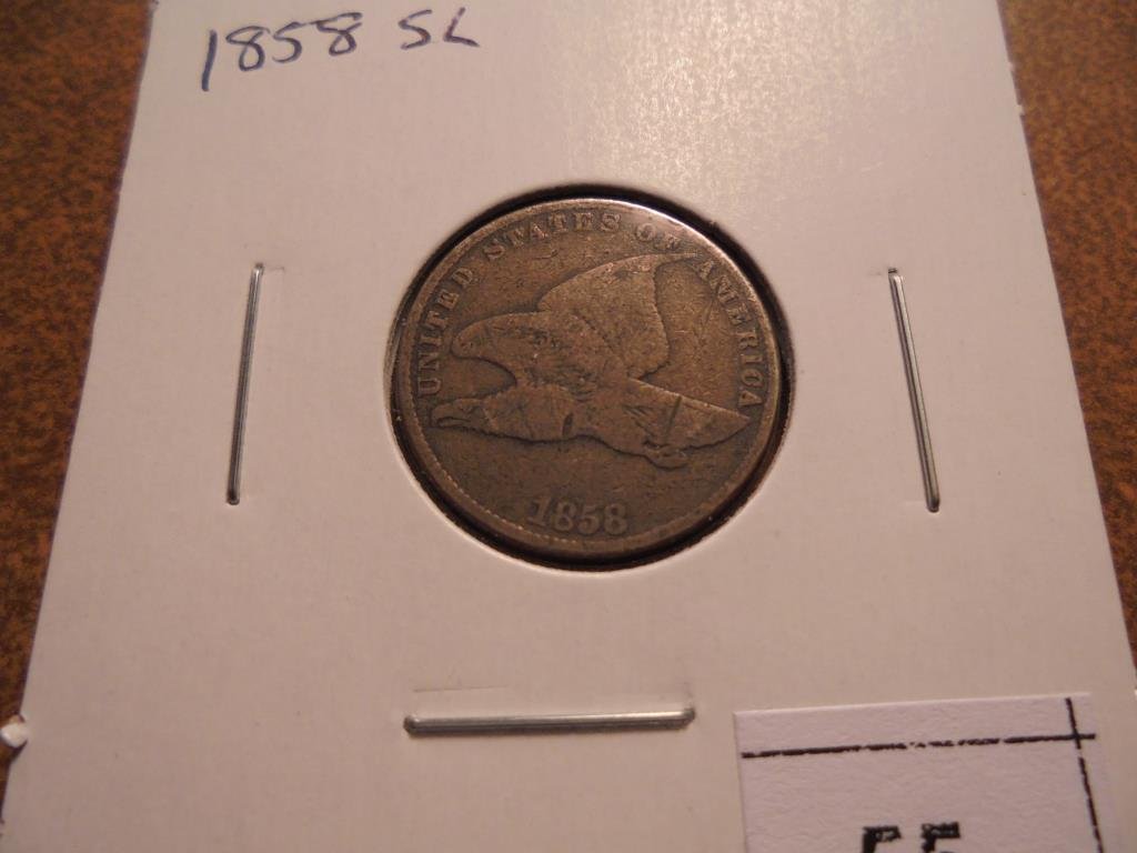 1858 (SMALL LETTER) FLYING EAGLE CENT (1 of 2)