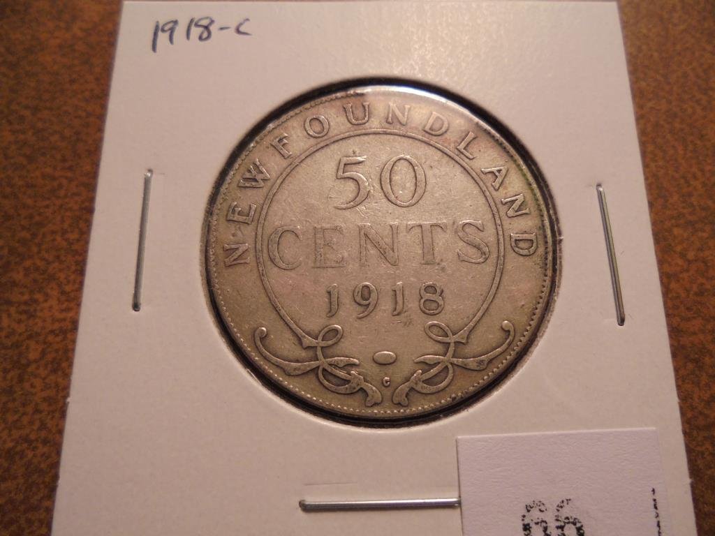 1918-C NEWFOUNDLAND SILVER 50 CENTS (1 of 2)