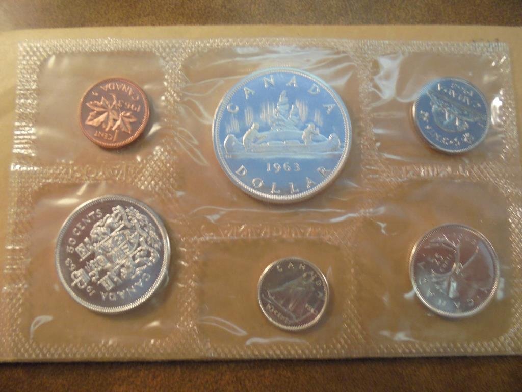 1963 CANADA SILVER (PF LIKE) SET WITH ENVELOPE (1 of 2)