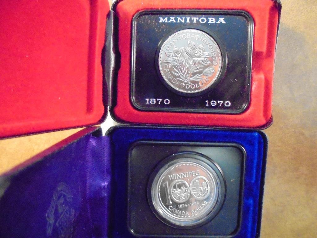 1970 & 1974 CANADA DOLLARS (PF LIKE) ORIGINAL ROYAL (1 of 2)