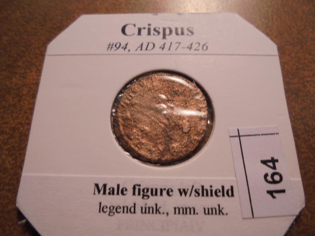417-426 A.D. CRISPUS ANCIENT COIN (1 of 2)
