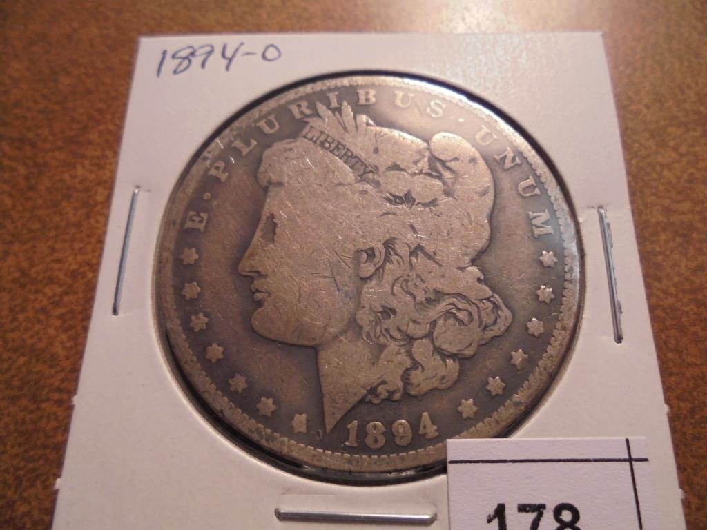 1894-O MORGAN SILVER DOLLAR BETTER DATE COIN (1 of 2)
