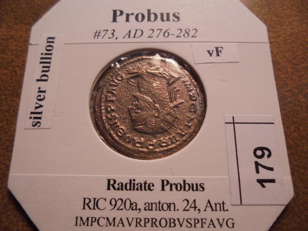SILVER BILLON 276-282 A.D. PROBUS ANCIENT COIN VERY (1 of 2)