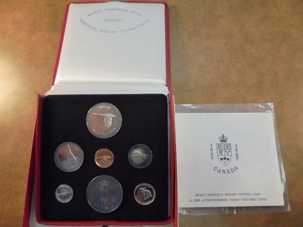 1967 CANADA CONFEDERATION SET SILVER TONED ORIGINAL (1 of 2)