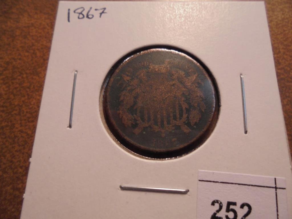 1867 US TWO CENT PIECE (1 of 2)