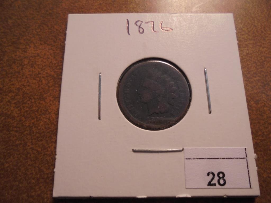 1876 INDIAN HEAD CENT (SEMI-KEY) (1 of 2)