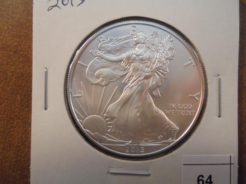 2013 AMERICAN SILVER EAGLE UNC (1 of 2)