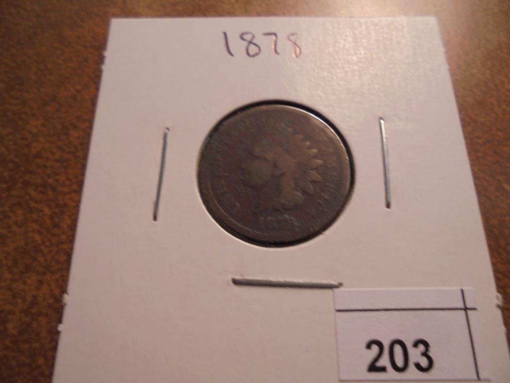 1878 INDIAN HEAD CENT (SEMI-KEY) (1 of 2)