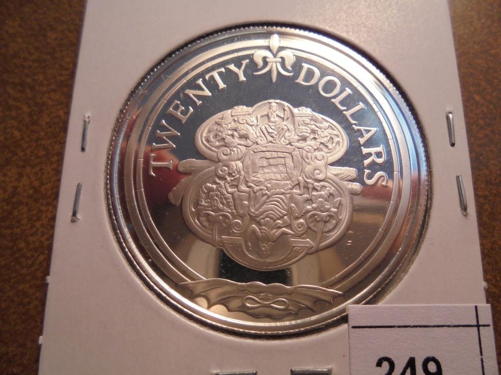 1985 BRITISH VIRGIN ISLANDS SILVER PROOF $20 (1 of 2)
