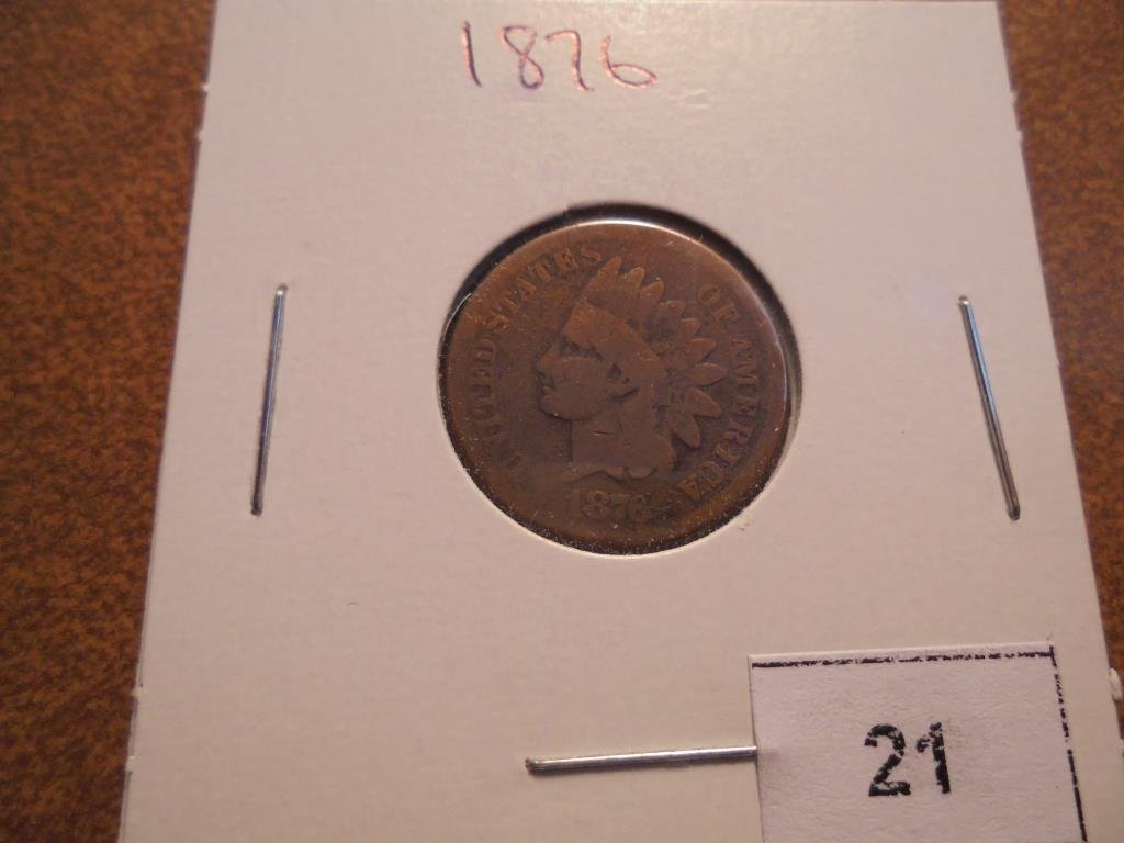 1876 INDIAN HEAD CENT (SEMI-KEY) (1 of 2)