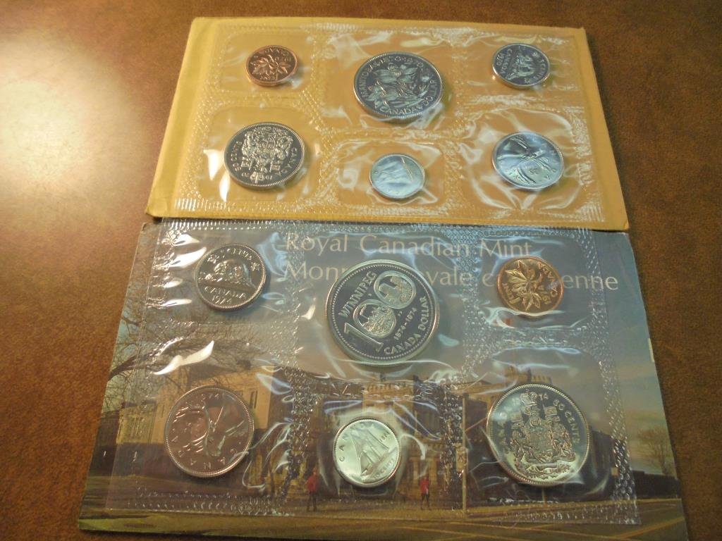 1970 & 1974 CANADA (PF LIKE) SETS WITH ENVELOPES (1 of 2)