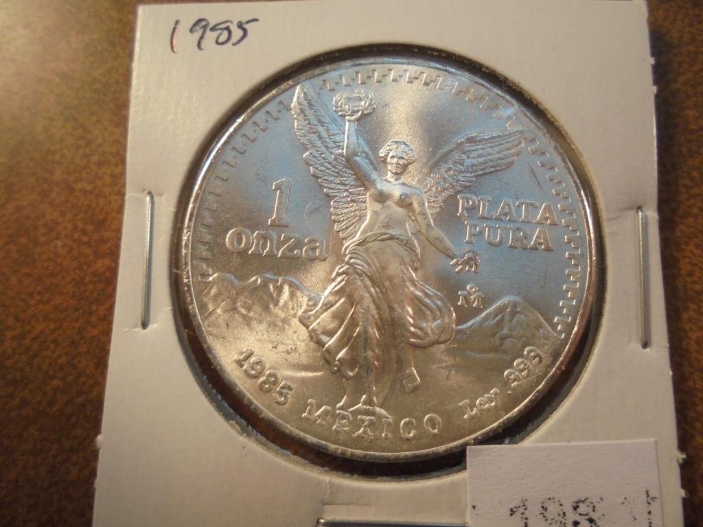 1985 MEXICO 1 OZ. SILVER LIBERTAD UNC (1 of 2)