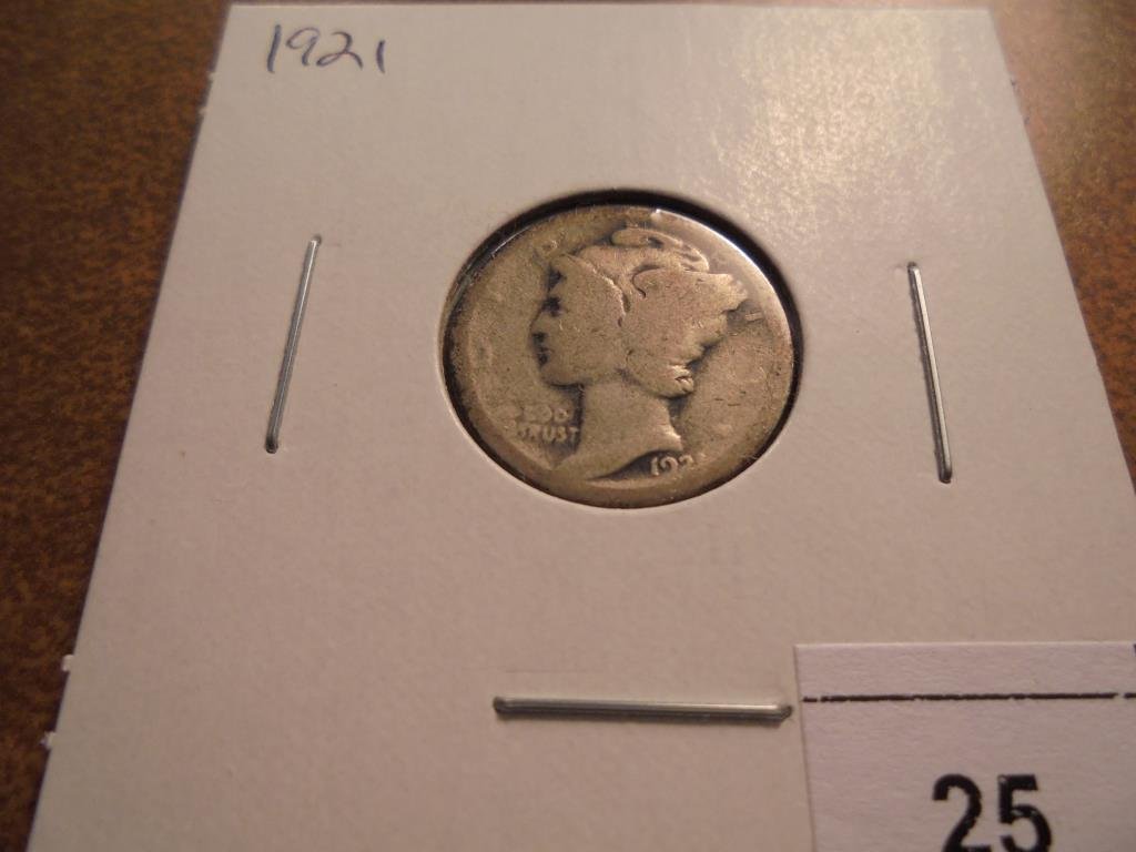 1921 MERCURY DIME KEY DATE (1 of 2)