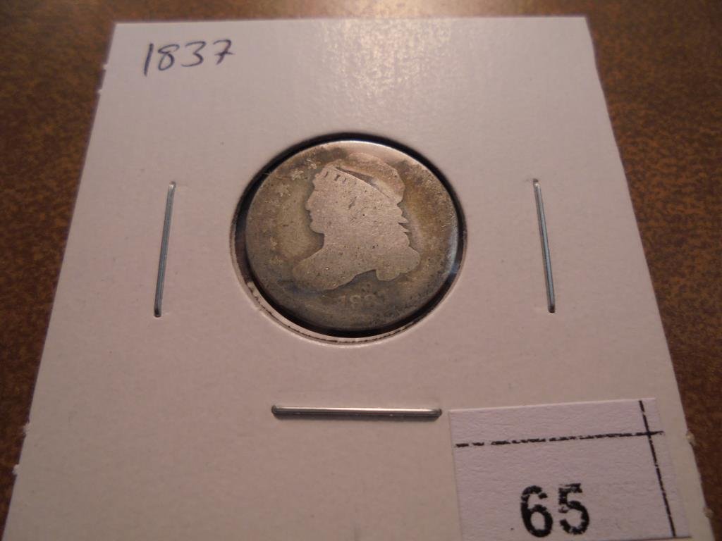 1837 CAPPED BUST DIME (1 of 2)