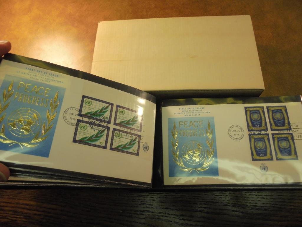 30-1970 & 1971 UNITED NATIONS 1ST DAY COVERS IN (1 of 5)
