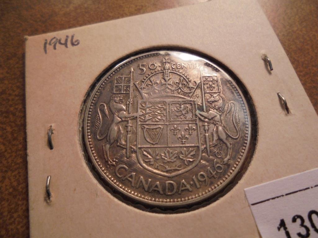 1946 CANADA SILVER 50 CENT (1 of 2)