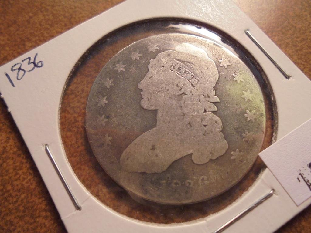 1836 CAPPED BUST HALF DOLLAR (1 of 2)