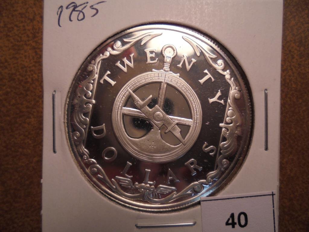 1985 BRITISH VIRGIN ISLANDS $20 SILVER PROOF (1 of 2)