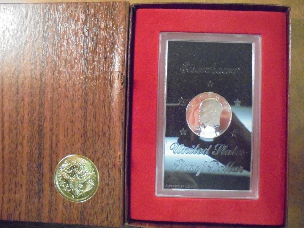 1971-S IKE SILVER DOLLAR PROOF (BROWN PACK) (1 of 2)