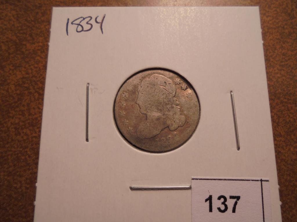 1834 CAPPED BUST DIME (1 of 2)