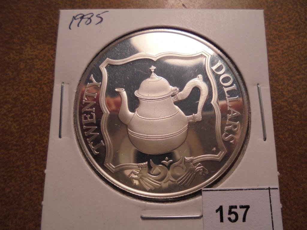 1985 BRITISH VIRGIN ISLANDS $20 SILVER PROOF (1 of 2)