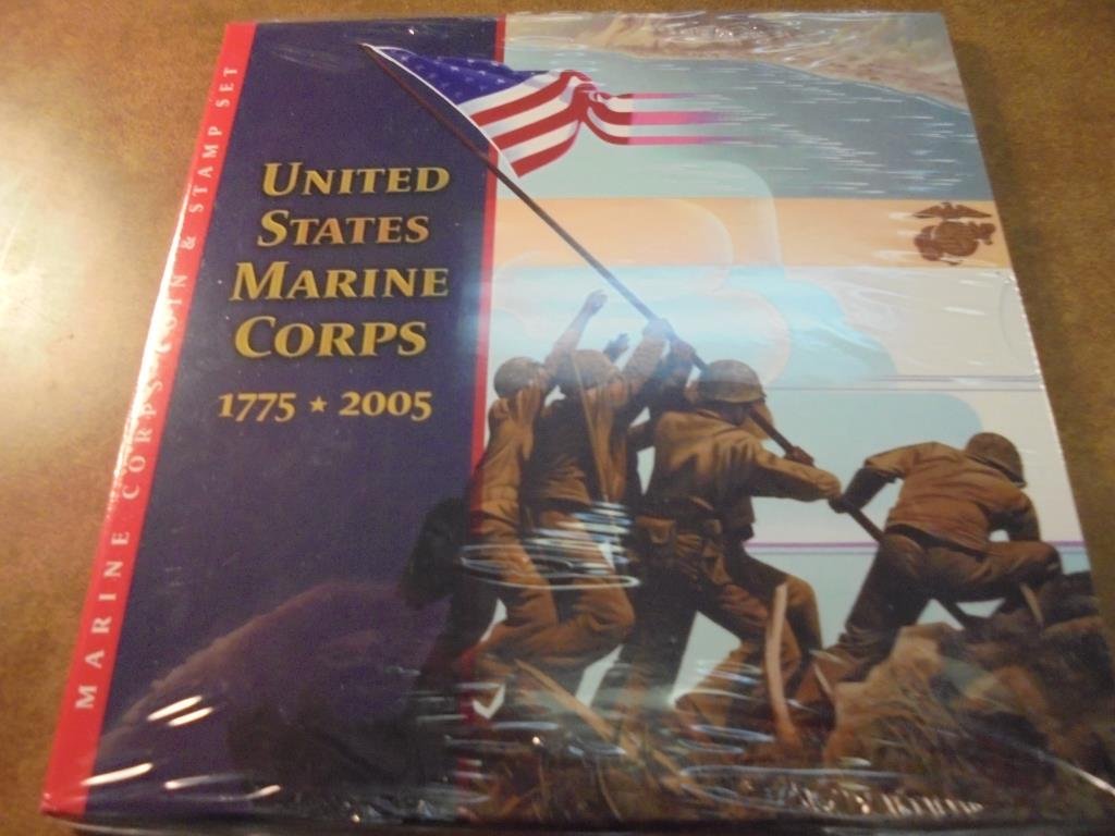2005 US MARINE CORPS COIN & STAMP SET SEALED ORIGINAL (1 of 2)
