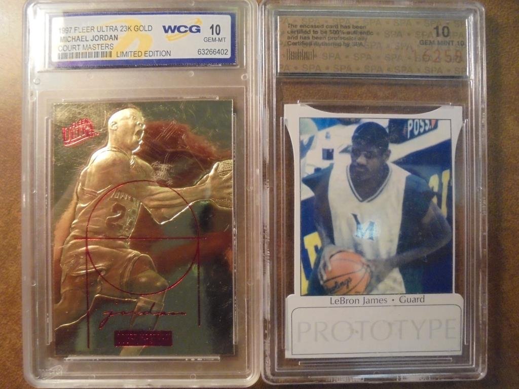 2 GRADED BASKETBALL CARDS SEE DESCRIPTION 1997 FLEER (1 of 4)