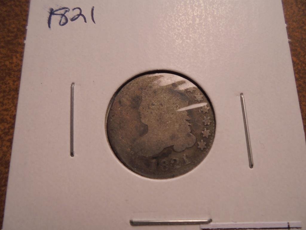 1821 CAPPED BUST DIME (1 of 2)