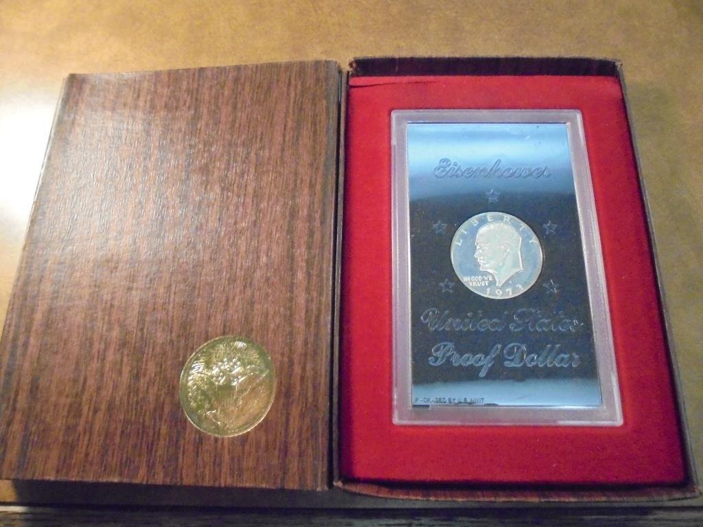 1973-S IKE SILVER DOLLAR PROOF (BROWN PACK) THIS IS THE (1 of 2)