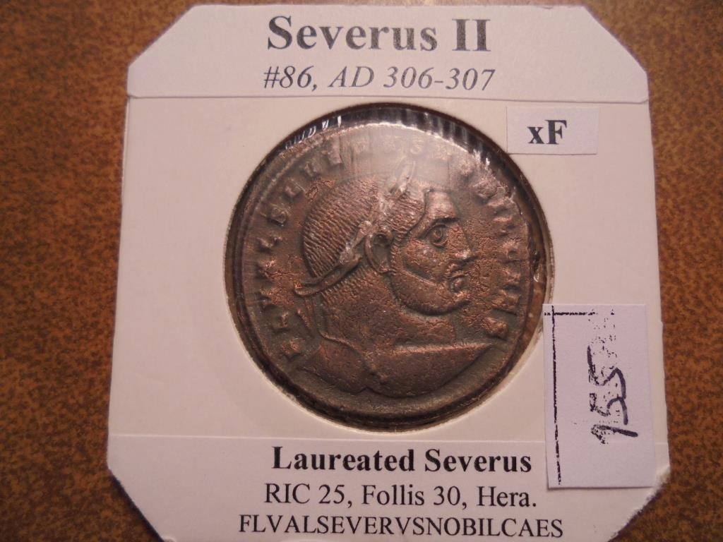 306-307 A.D. SEVERUS II ANCIENT COIN XF (1 of 2)