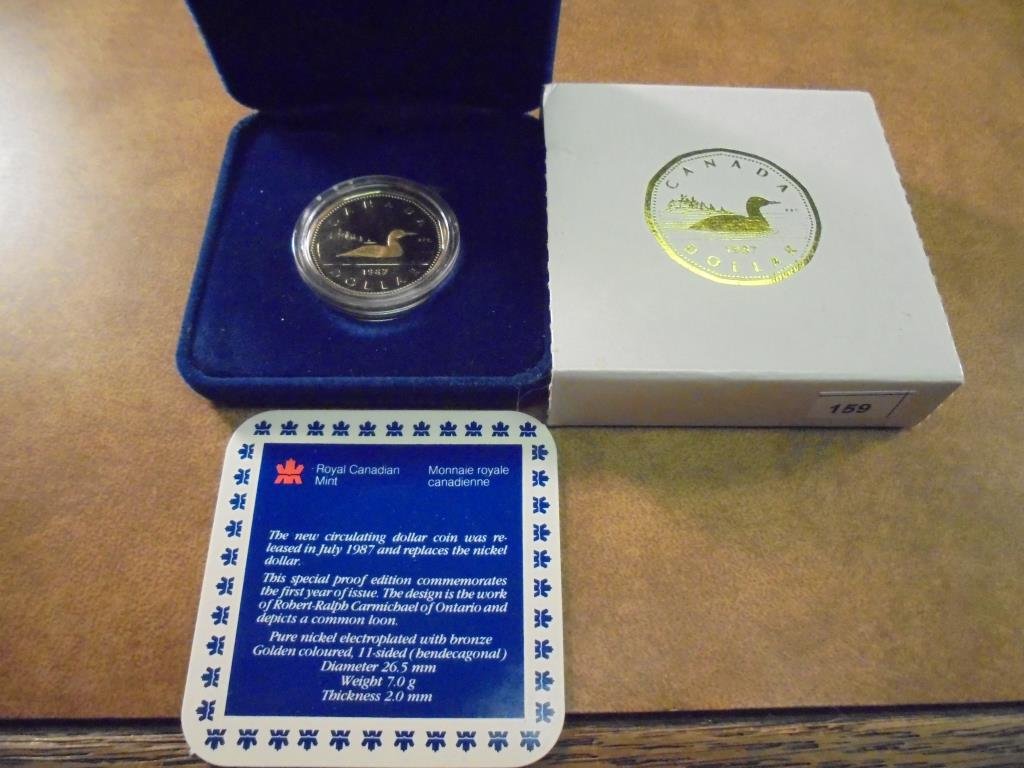 1987 CANADA SPECIAL PROOF EDITION LOON DOLLAR ORIGINAL (1 of 2)