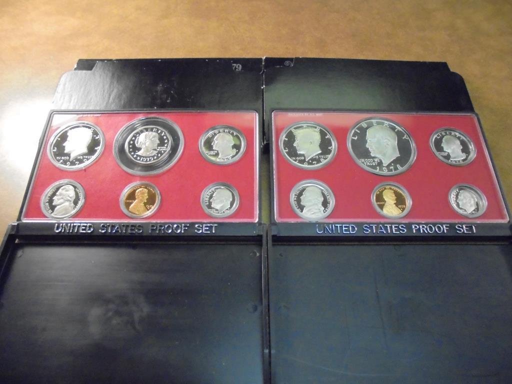1978 & 1979 US PROOF SETS (WITH BOXES) (1 of 2)